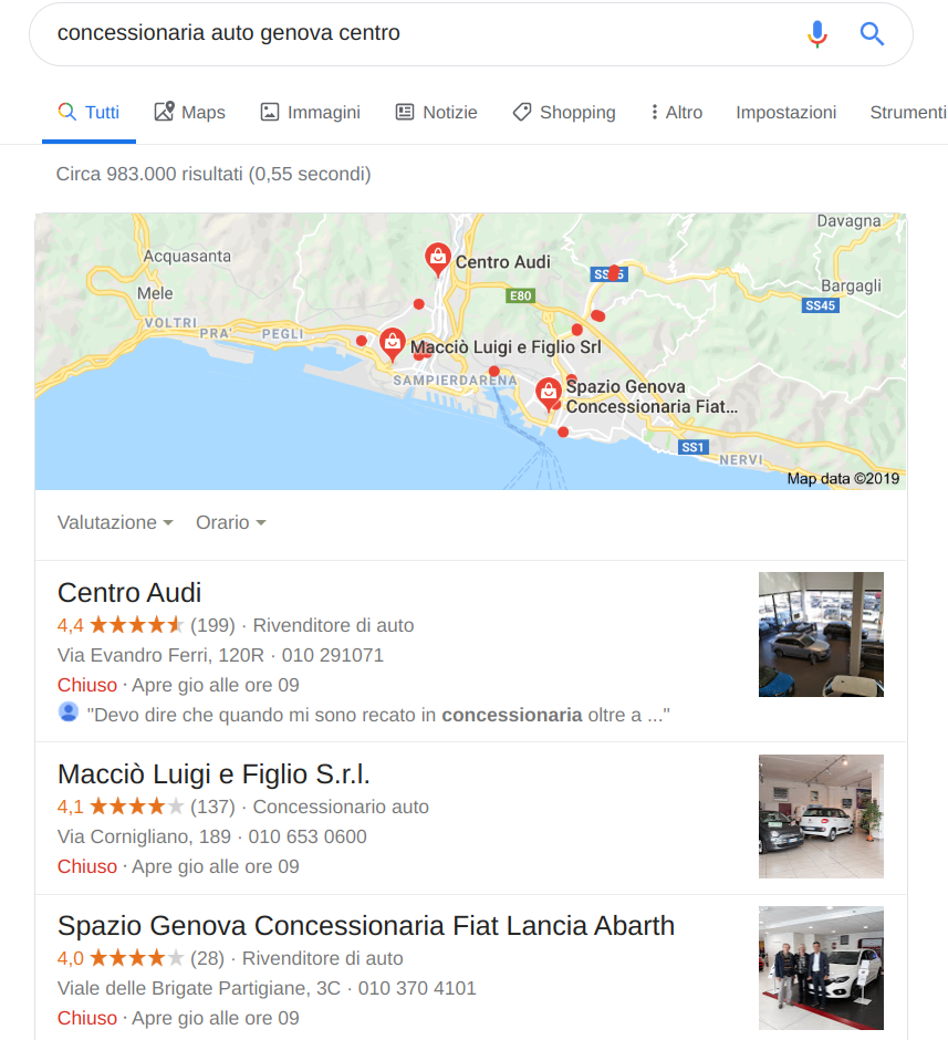 Ricerche Locali Google My Business